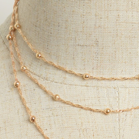 TRIPLE LAYER NECKLACE - Picture 2 of 2